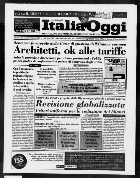 Italia oggi : quotidiano di economia finanza e politica